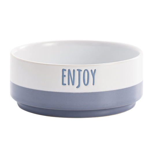 Bico Minimalistic Ceramic Pet Bowl, for Dog, Puppy, Cat, Kitten, Durable and Dishwasher Safe Stoneware