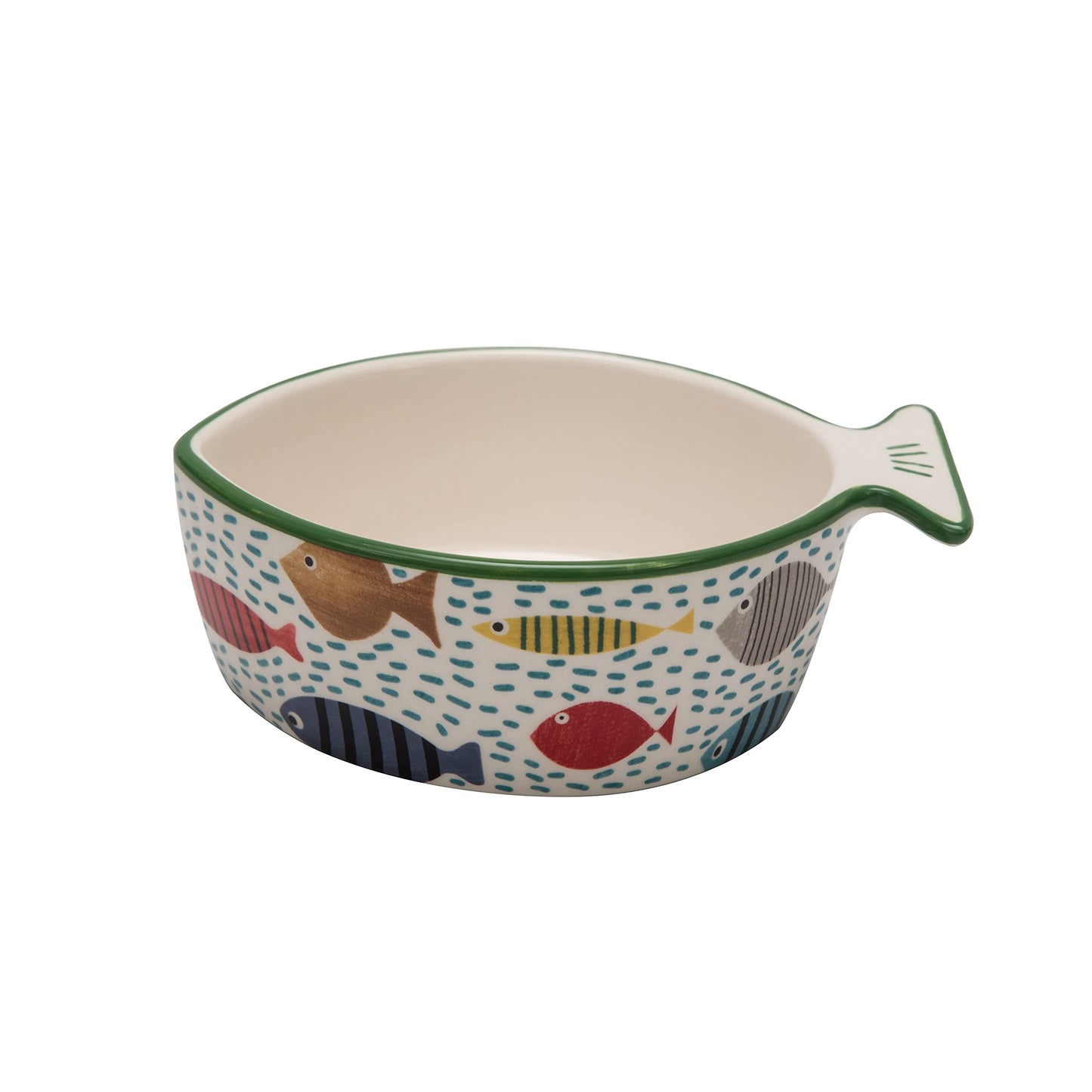 Bico Fish Shaped Cat Bowl, for Cat and Kitten, Dishwasher Safe