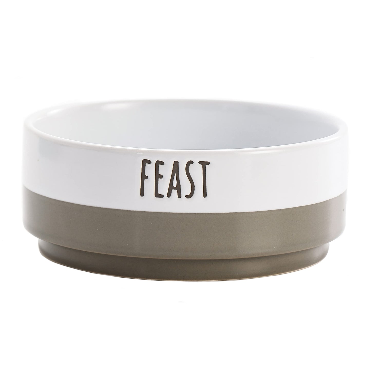 Bico Minimalistic Ceramic Pet Bowl, for Dog, Puppy, Cat, Kitten, Durable and Dishwasher Safe Stoneware