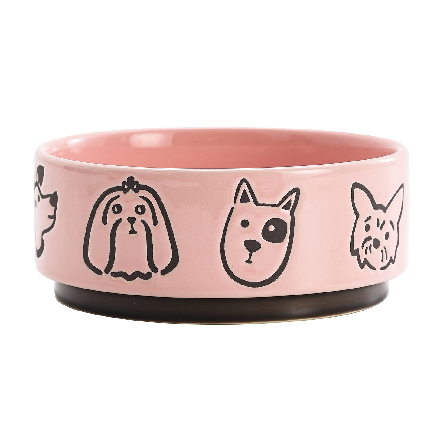 Bico Ceramic Pet Bowl, for Medium Size Dog, Puppy, Cat, Kitten, Durable and Dishwasher Safe Stoneware