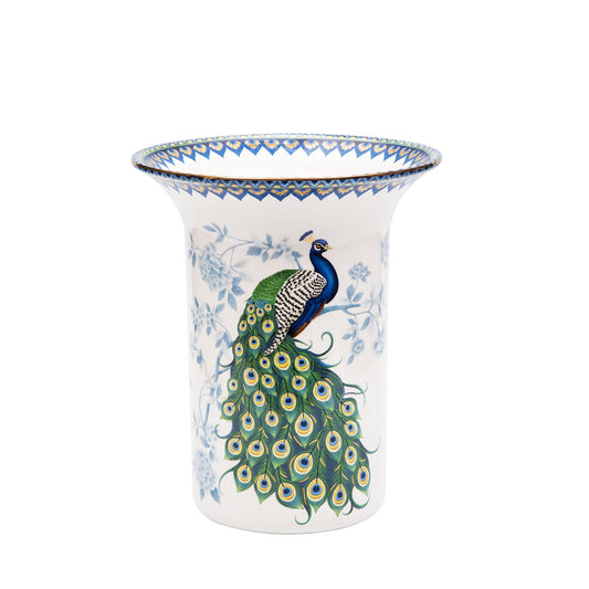 Bico Peacock Ceramic Flower Vase for Floral Arrangements, Home Decorations
