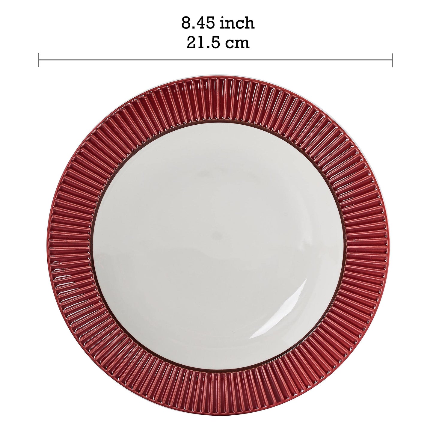 Bico Helios Salad Plates, 8.5 inch, Set of 4, for Salad, Appetizer, Microwave & Dishwasher Safe
