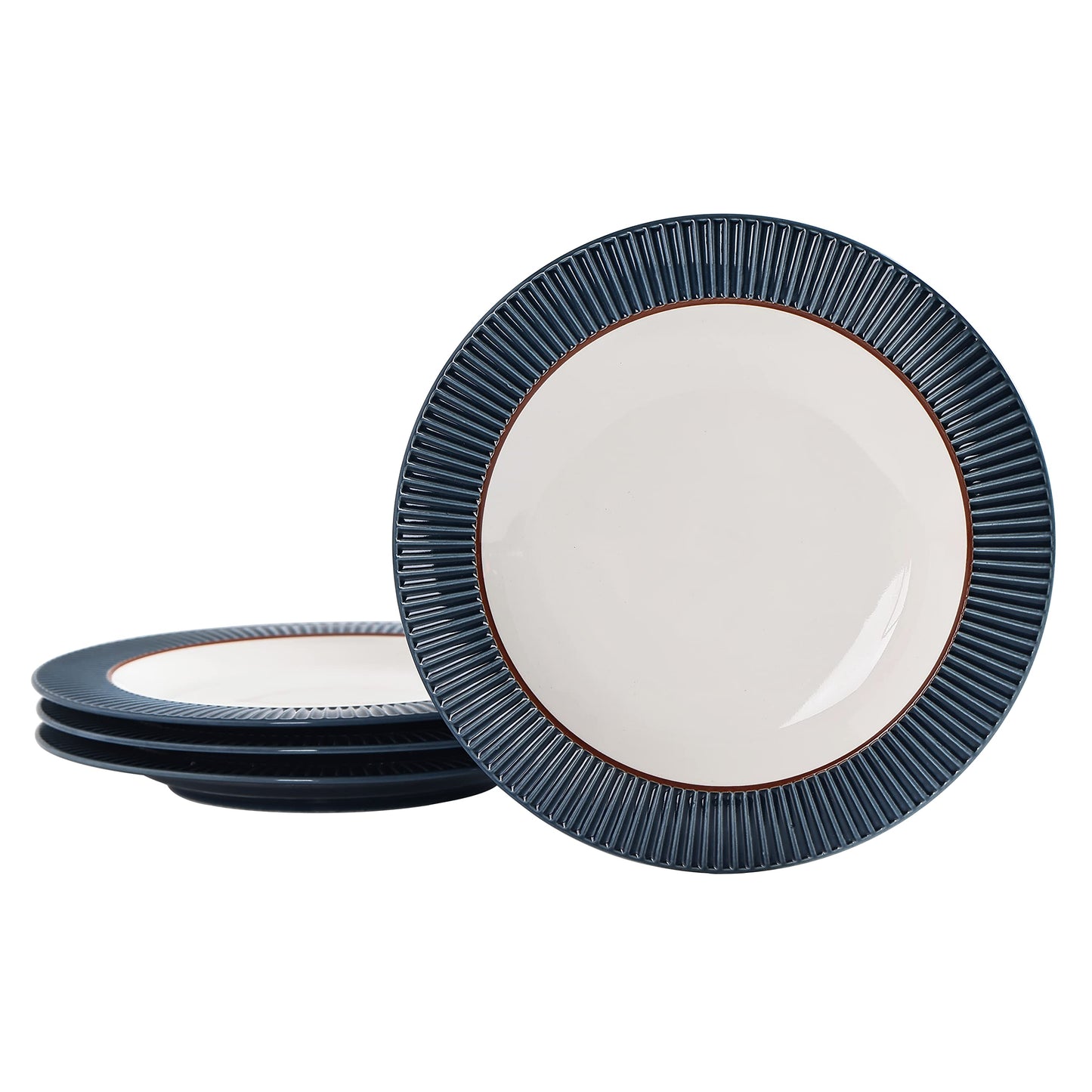 Bico Helios Salad Plates, 8.5 inch, Set of 4, for Salad, Appetizer, Microwave & Dishwasher Safe