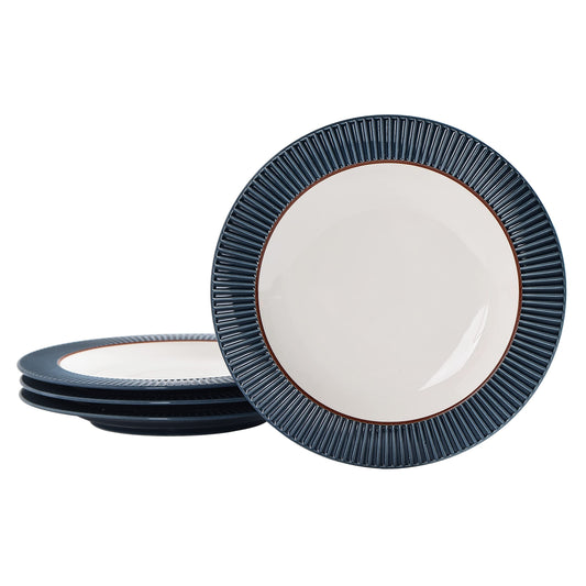 Bico Helios Salad Plates, 8.5 inch, Set of 4, for Salad, Appetizer, Microwave & Dishwasher Safe