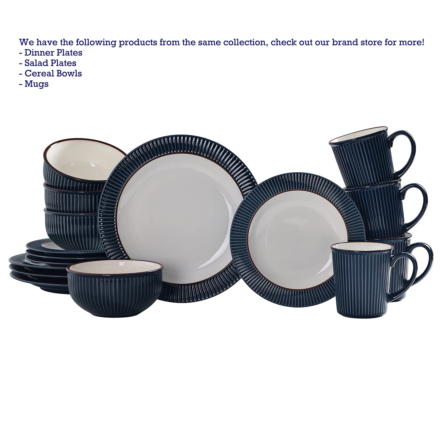 Bico Helios 26oz Cereal Bowls, Set of 4, for Pasta, Salad, Cereal, Soup & Microwave & Dishwasher Safe