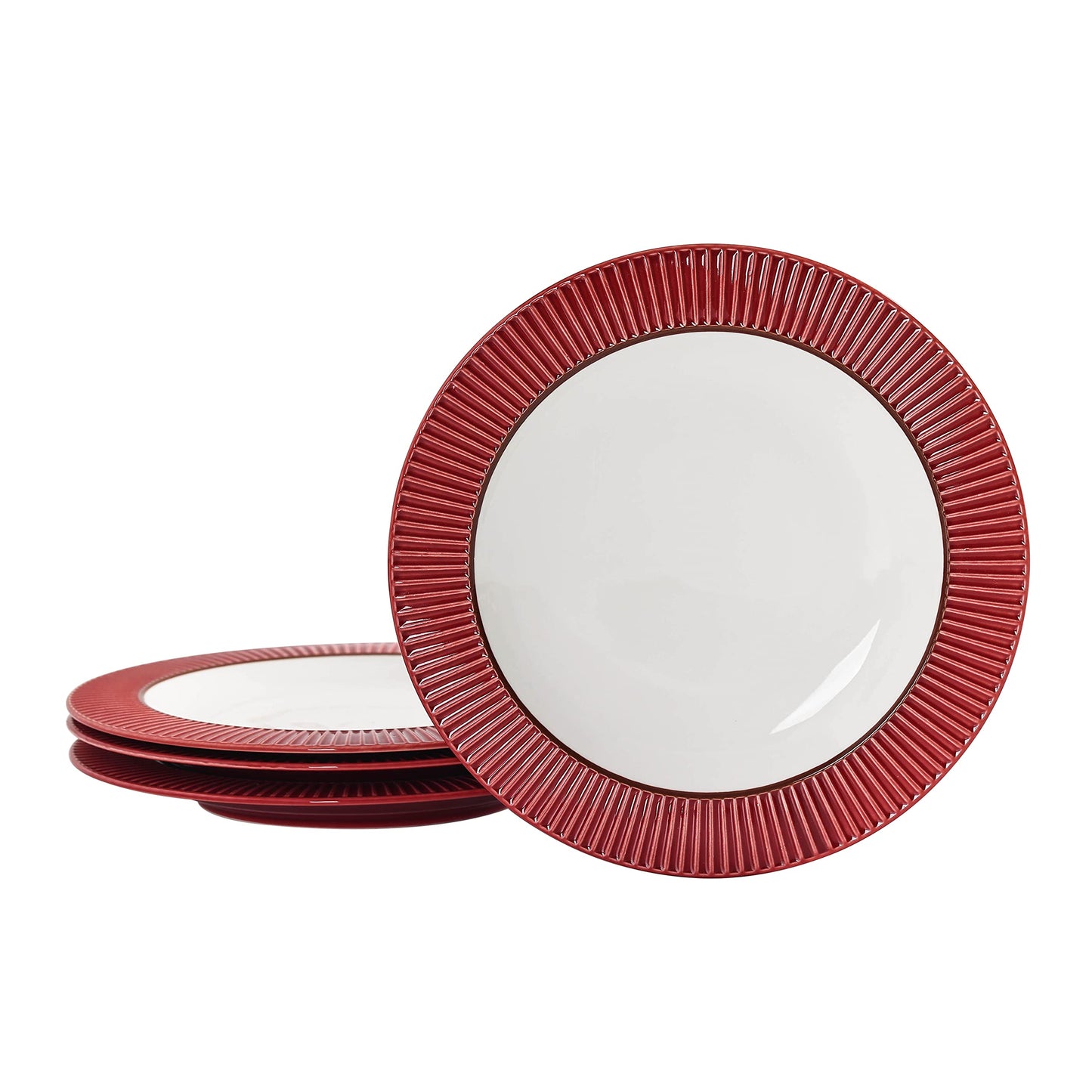 Bico Helios Salad Plates, 8.5 inch, Set of 4, for Salad, Appetizer, Microwave & Dishwasher Safe