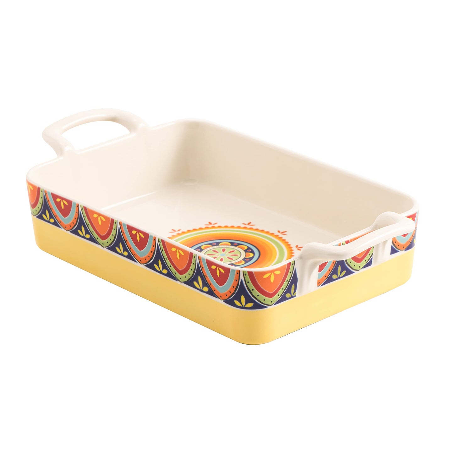 Bico Tunisian Stoneware Baking Dish Set, Non-stick Lasagna Pan, Large Rectangular Baking Pan, Casserole Dish, Microwave, Dishwasher and Oven Safe