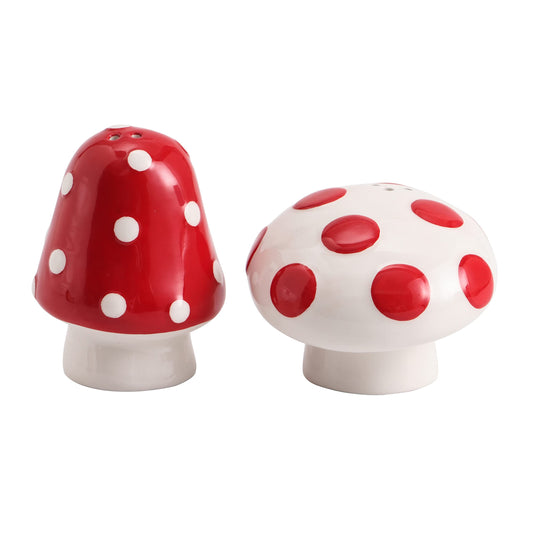 Bico Gnome Mushroom Salt & Pepper Shaker Set, Dishwasher Safe