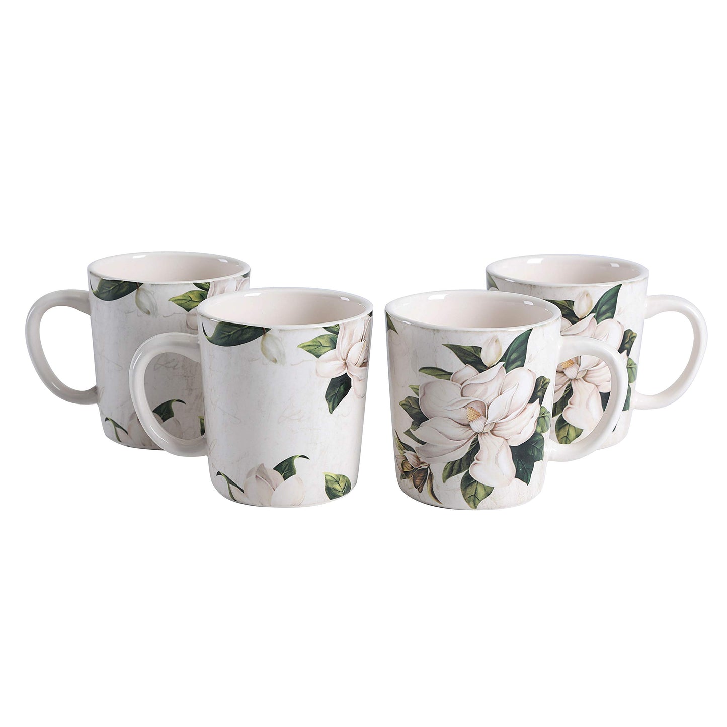 Bico Flower Mugs Set, Set of 4, Ceramic