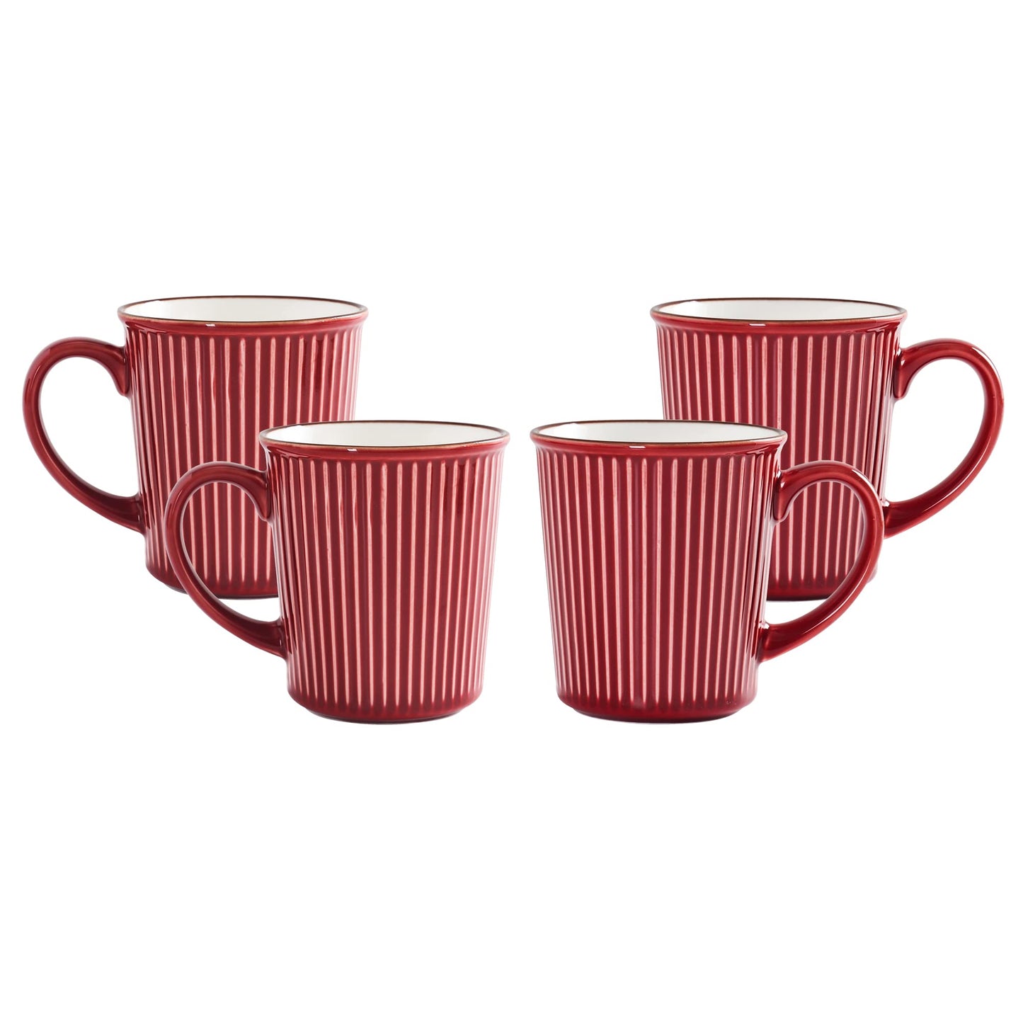 Bico Helios Ceramic Mugs, 15oz, Set of 4, for Coffee, Tea, Drinks, Microwave & Dishwasher Safe