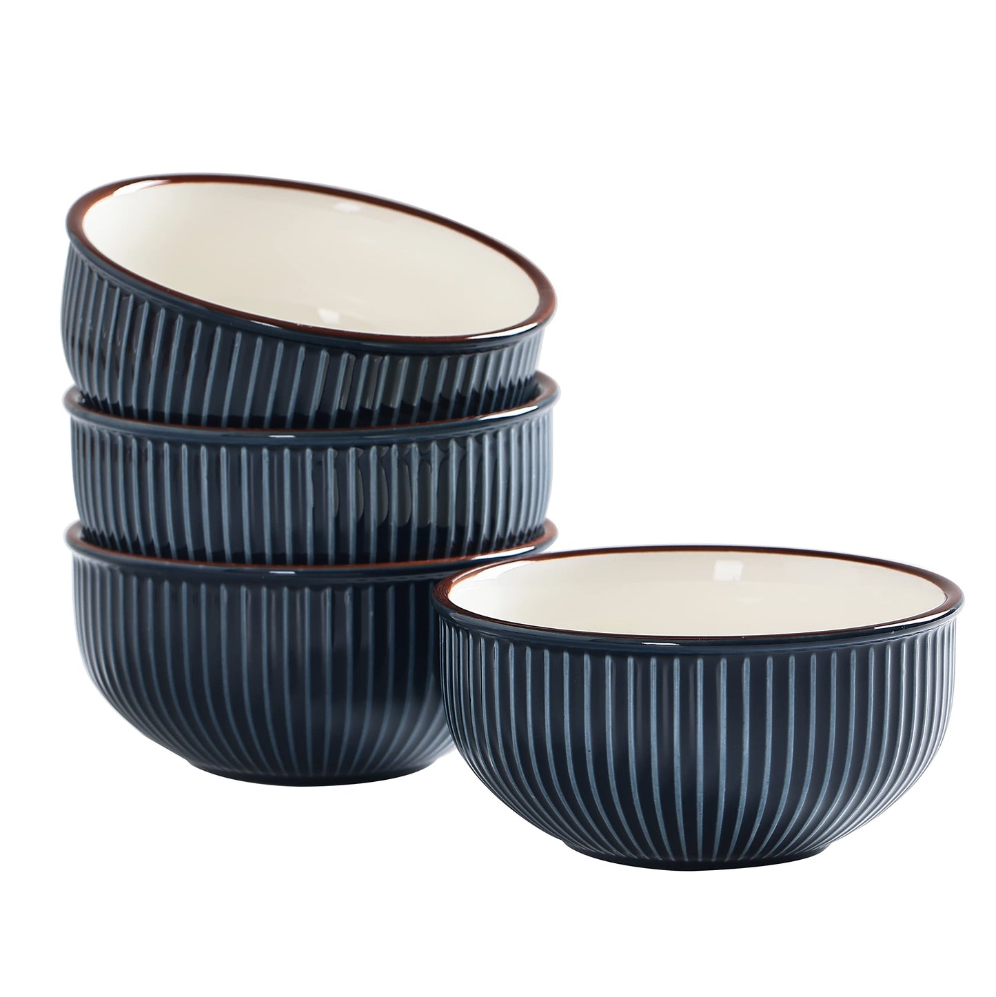 Bico Helios 26oz Cereal Bowls, Set of 4, for Pasta, Salad, Cereal, Soup & Microwave & Dishwasher Safe