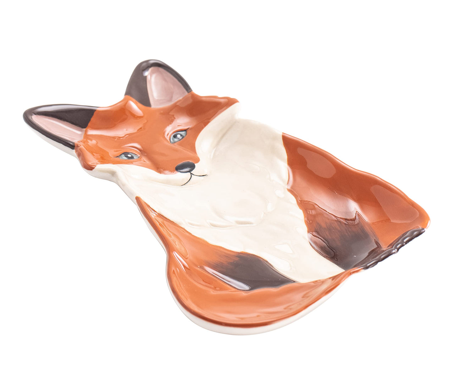 Bico Fox Ceramic Spoon Rest, Microwave and Dishwasher Safe