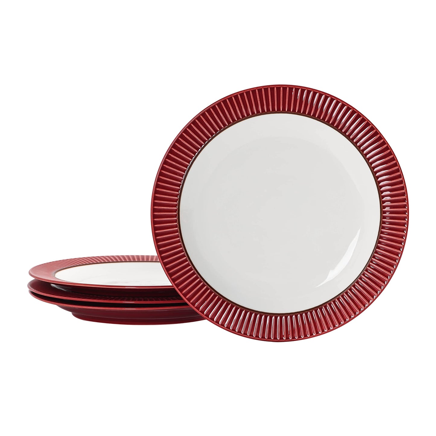 Bico Helios Dinner Plates Set, Set of 4, 10.75 inch, Microwave and Dishwahser Safe, for Pasta, Salad, Maincourse