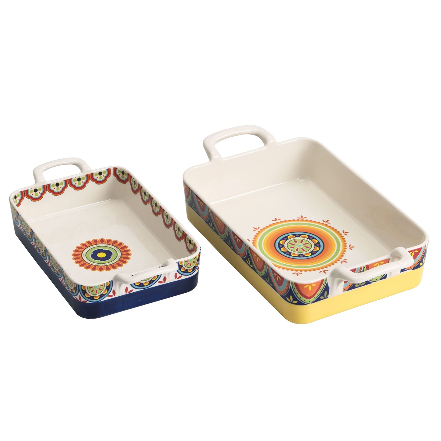 Bico Tunisian Stoneware Baking Dish Set, Non-stick Lasagna Pan, Large Rectangular Baking Pan, Casserole Dish, Microwave, Dishwasher and Oven Safe