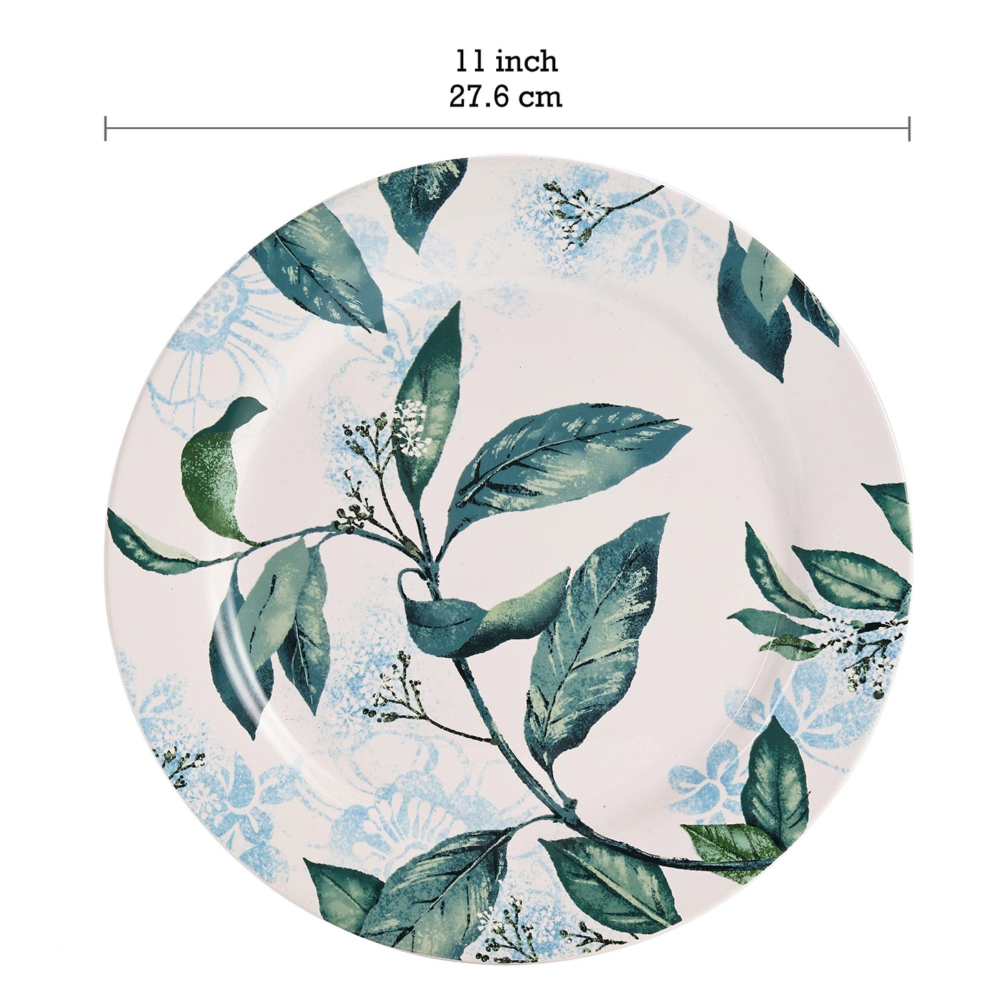 Bico Bird Dinner Plates Set, Set of 4, Ceramic, 11 inch