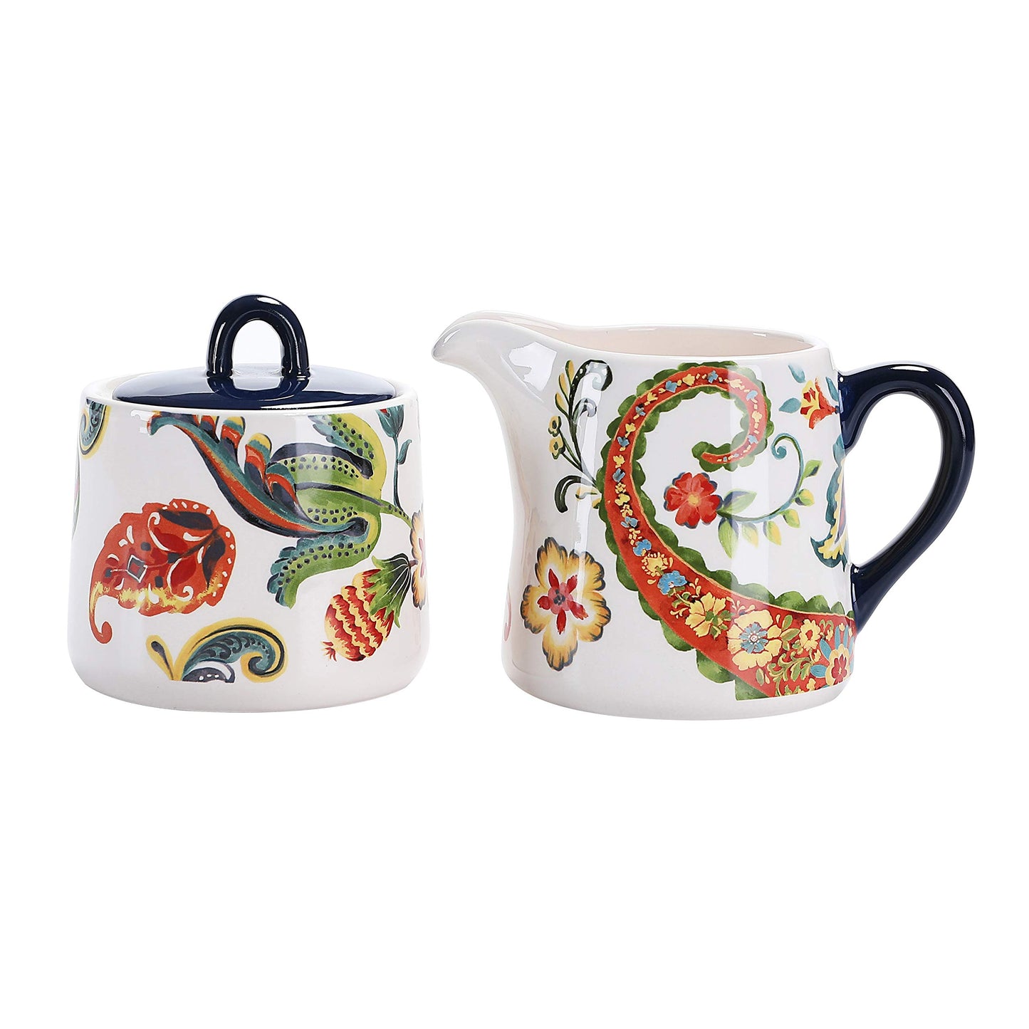 Bico Protea Cynaroides Ceramic Sugar and Cream Set, Dishwasher Safe