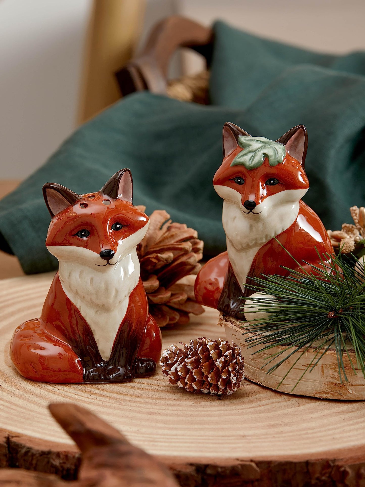 Bico Fox Salt & Pepper Shaker Set, Dishwasher Safe