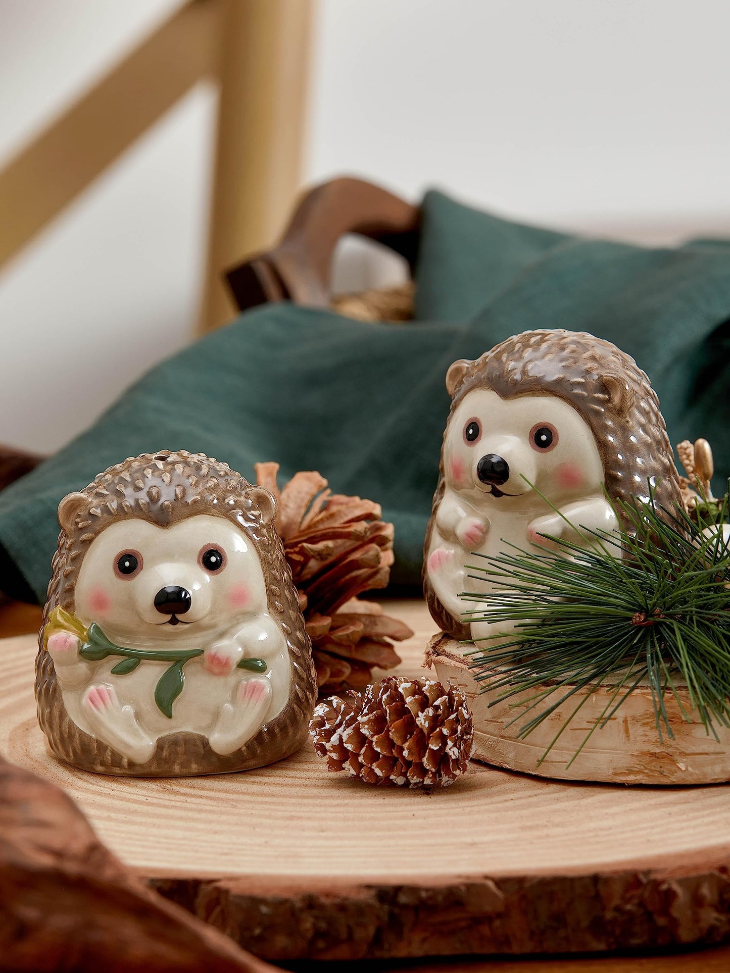 Bico Hedgehog Salt & Pepper Shaker Set, Dishwasher Safe